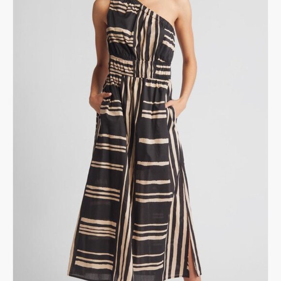 Dresses & Skirts - ✨ Rails Selani Stripe One-Shoulder Cotton Midi Dress ✨